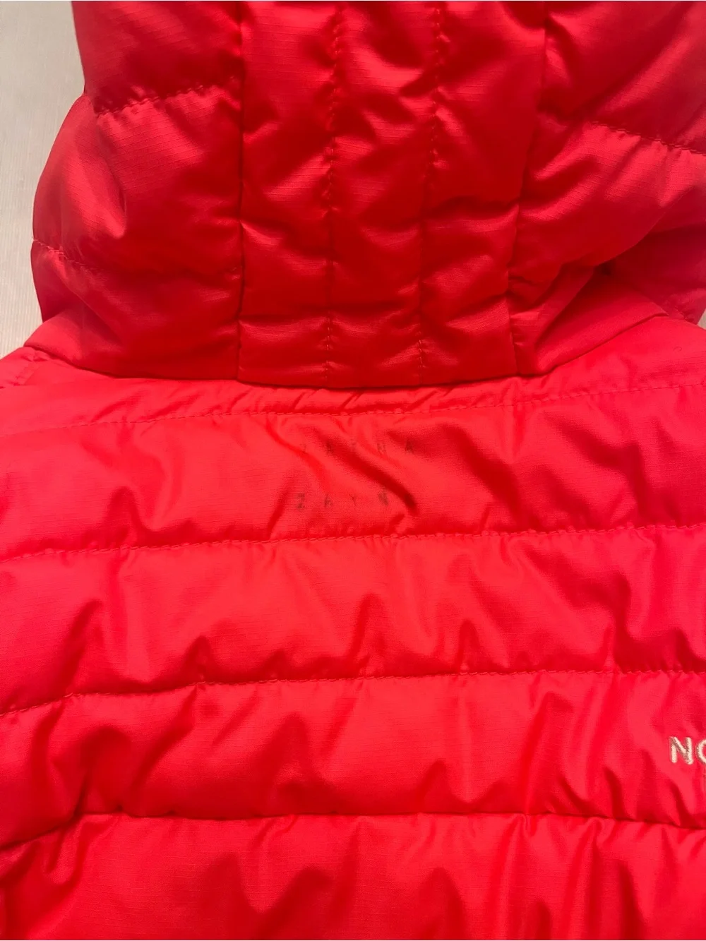 The North Face Girls' Hooded Quilted Jacket - Bright Coral